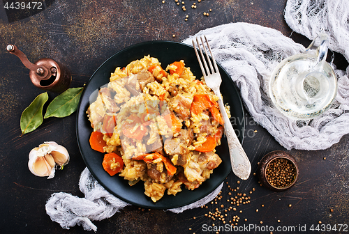 Image of Fried Rice with Vegetables and Meat