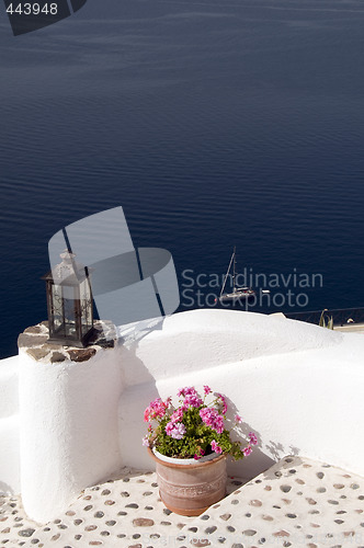 Image of santorini view over harbor