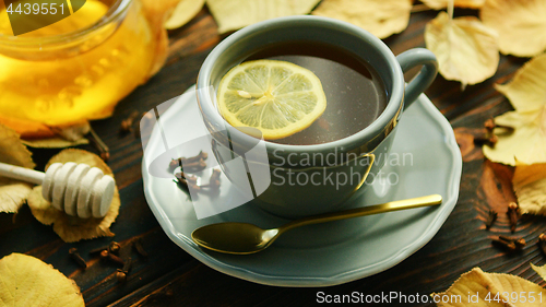 Image of Cup of tea with lemon