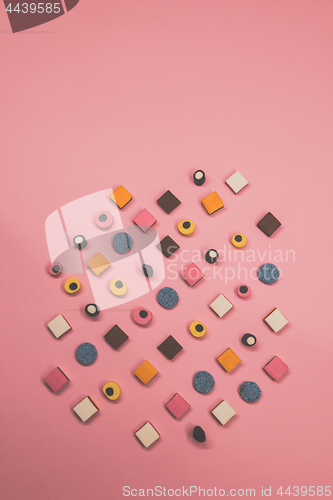 Image of View from above on the candies