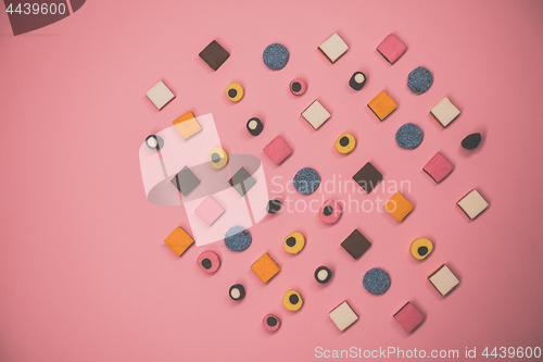 Image of View from above on the candies