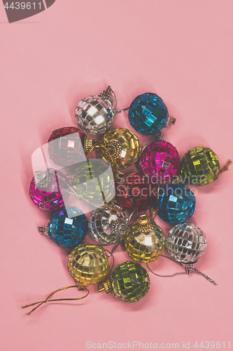 Image of Multicolored christmas balls