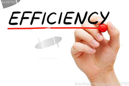 Image of Efficiency Handwritten With Black Marker