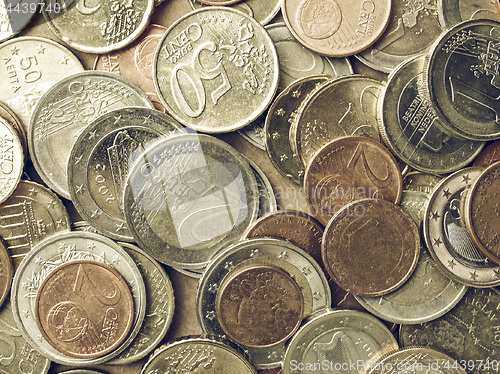 Image of Vintage Euro coins