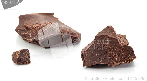 Image of pieces of dark chocolate