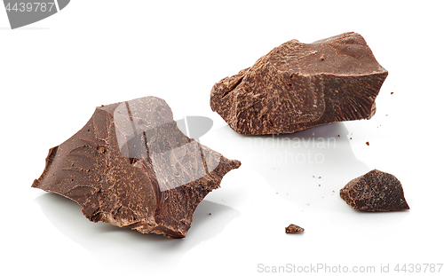 Image of pieces of dark chocolate