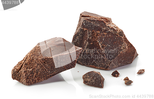 Image of pieces of dark chocolate