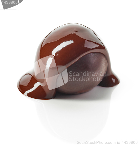 Image of Chocolate truffle with melted chocolate