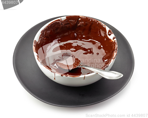 Image of bowl of melted chocolate