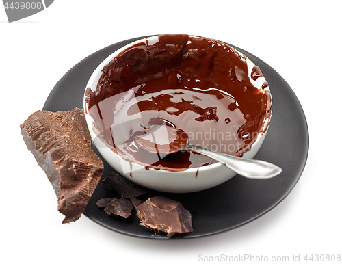 Image of bowl of melted chocolate