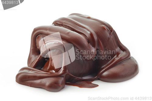 Image of candy with melted chocolate 