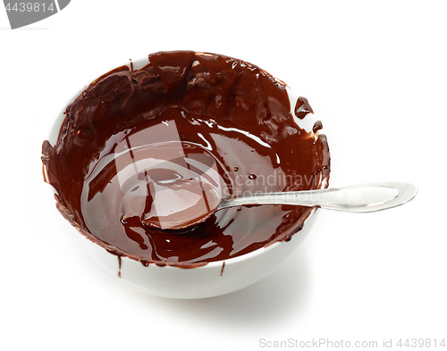 Image of bowl of melted chocolate