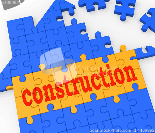 Image of Construction House Shows Building Real Estate