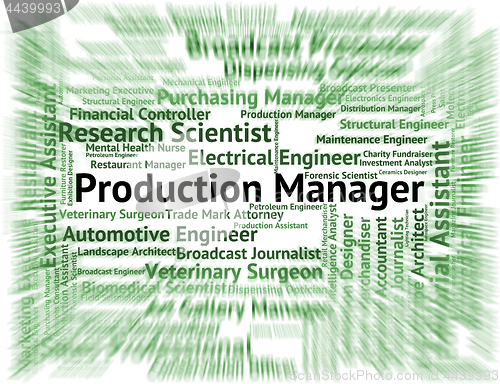 Image of Production Manager Shows Occupations Employee And Supervisor
