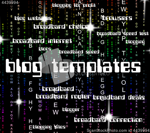 Image of Blog Templates Represents Stencils Pattern And Website