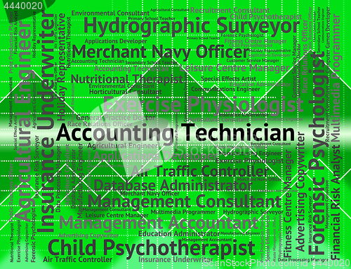 Image of Accounting Technician Represents Balancing The Books And Account