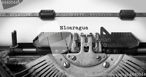 Image of Old typewriter - Nicaragua