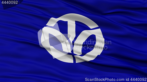 Image of Closeup Fukui Japan Prefecture Flag