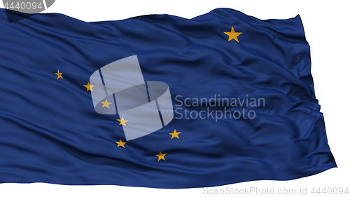 Image of Isolated Alaska Flag, USA state