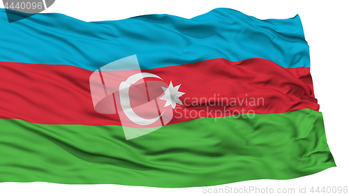 Image of Isolated Azerbaijan Flag