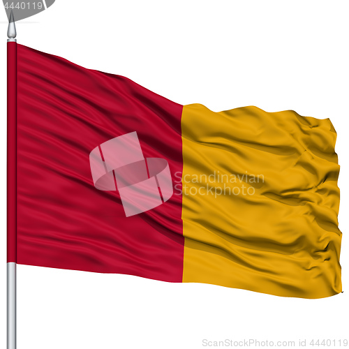 Image of Rome City Flag on Flagpole