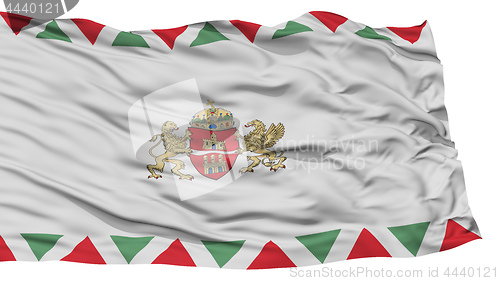 Image of Isolated Budapest City Flag