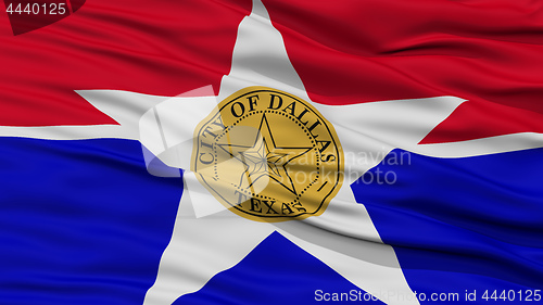 Image of Closeup of Dallas City Flag