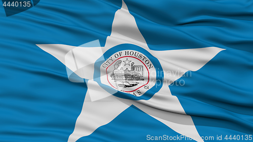 Image of Closeup of Houston City Flag