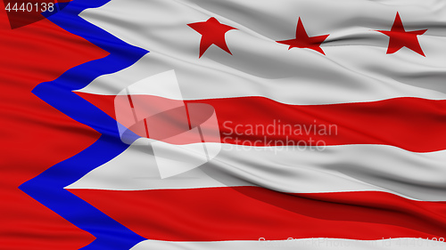 Image of Closeup of Washington City Flag