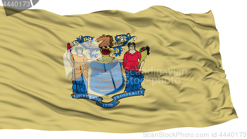 Image of Isolated New Jersey Flag, USA state