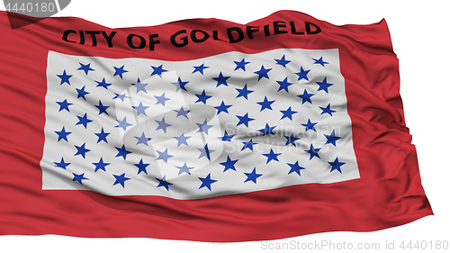 Image of Isolated Goldfield City Flag, United States of America