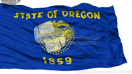 Image of Isolated Oregon Flag, USA state