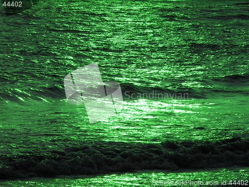 Image of green sea