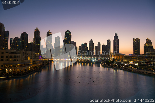 Image of musical fountain in Dubai