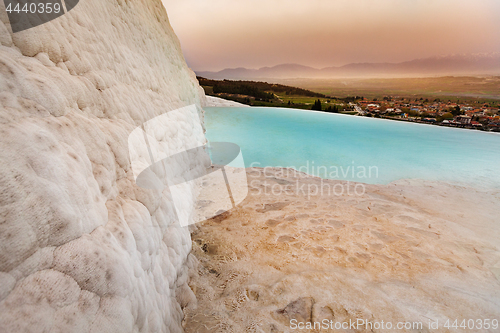 Image of Travertine hills in Hierapolis near Pamukkale, Turkey