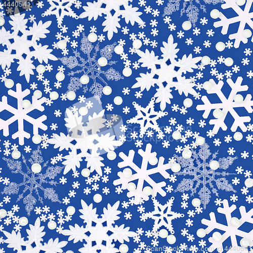 Image of Snowflake Christmas Background