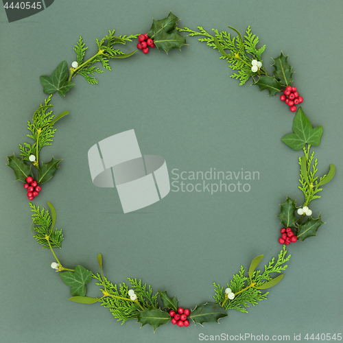 Image of Natural Winter Wreath Garland