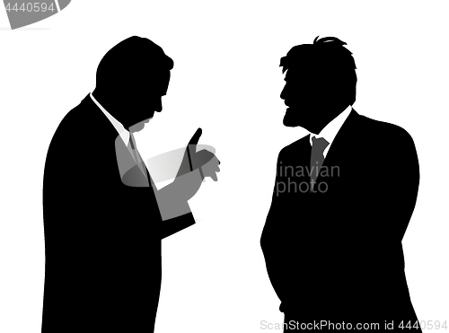 Image of Two businessmen talking