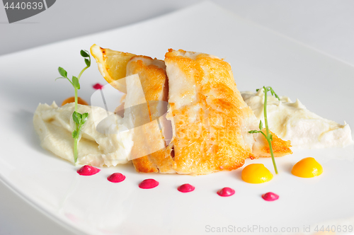 Image of Fried pikeperch with celery puree