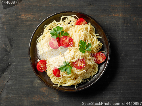 Image of plate of pasta spaghetti