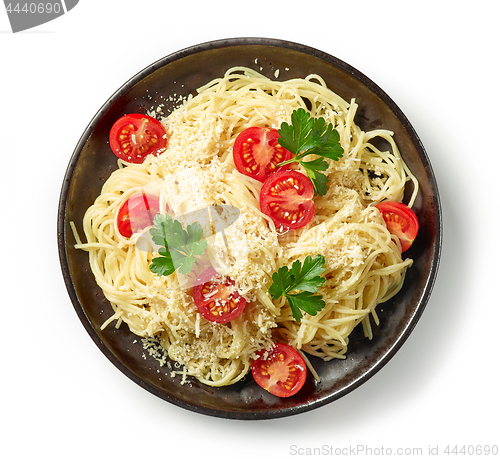 Image of plate of spaghetti pasta