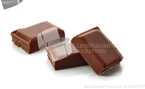 Image of pieces of dark chocolate