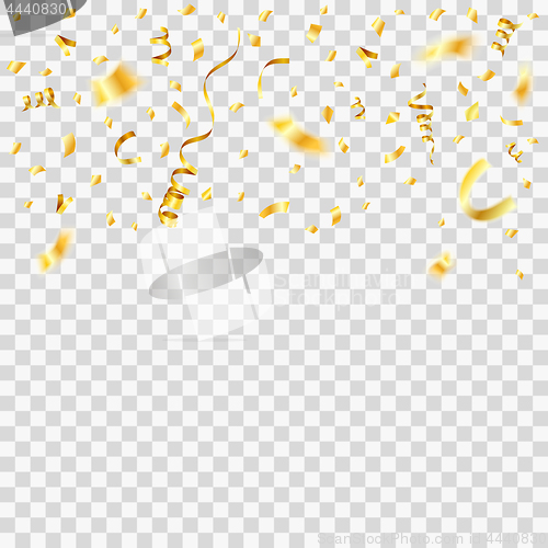 Image of Golden Streamer and Confetti