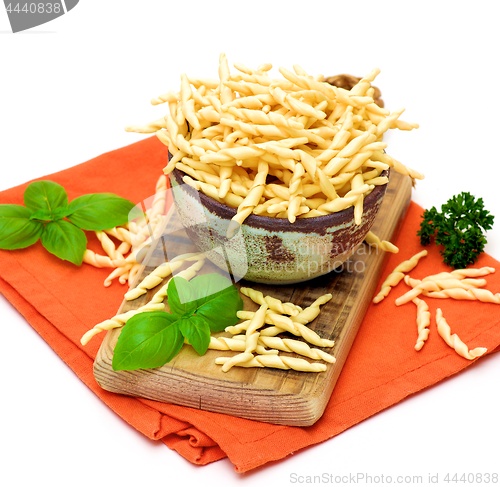 Image of Raw Homemade Trofie Pasta