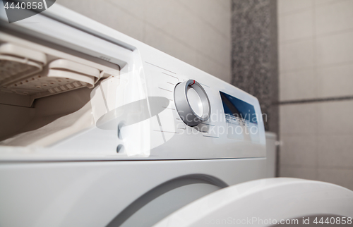 Image of modern washing machine