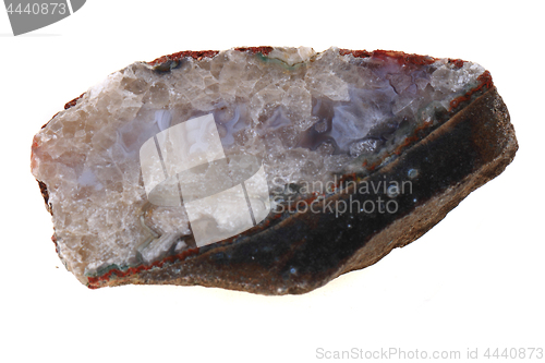 Image of natural agate isolated