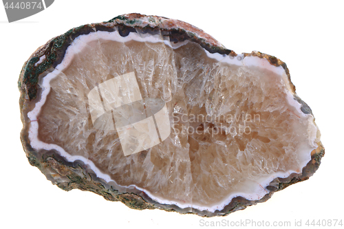 Image of natural agate isolated