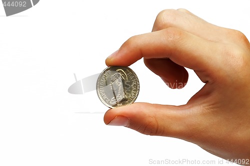 Image of Coin in a man's hand