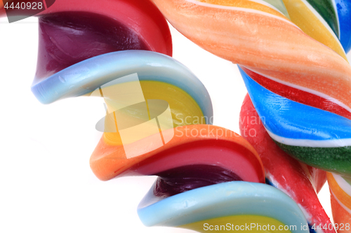 Image of rainbow sugar lolly texture as color background
