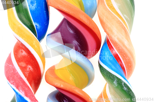 Image of rainbow sugar lolly texture as color background